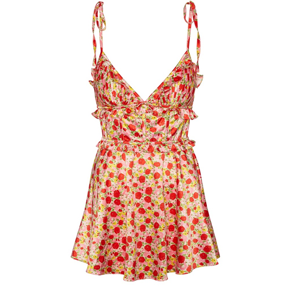 For Love & Lemons women’s floral babydoll dress